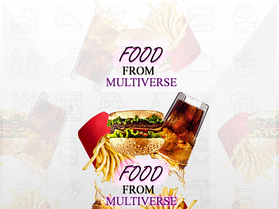 Food From Multiverse Flyer branding graphic design phtotoshop