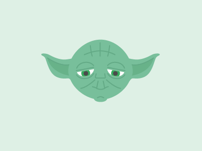 Yoda Illustration force green illustration master starwars yoda