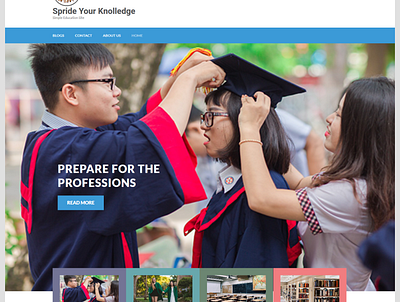 University website branding