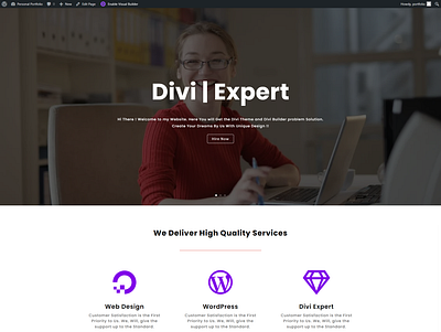 Divi theme Project branding