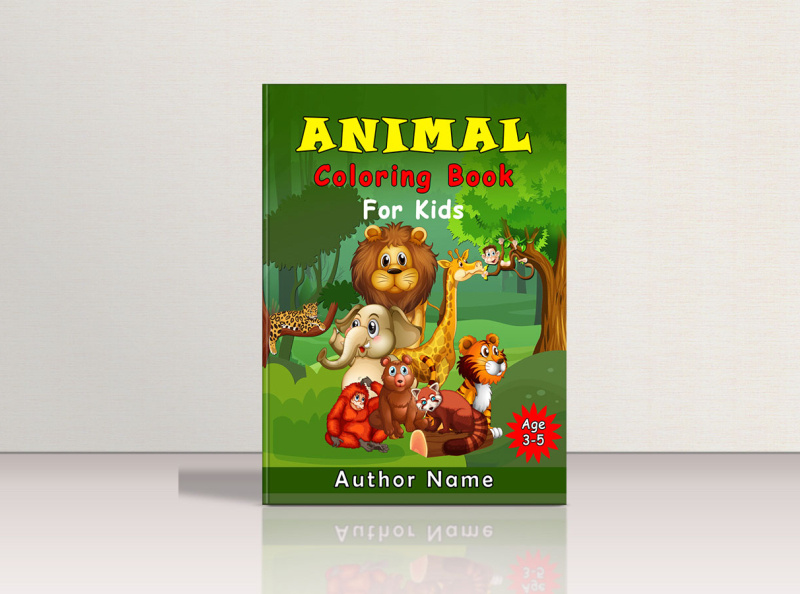 Animal Coloring Book Cover by Khushi Khatun on Dribbble