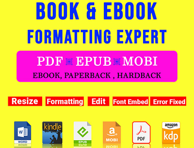 Book Formatting amazon kdp book cover design book formatting book layout design ebook formatting epub error manuscript fix book cover fix error ingramsaprk kdp book formatting lulu paperback formatting resize book cover