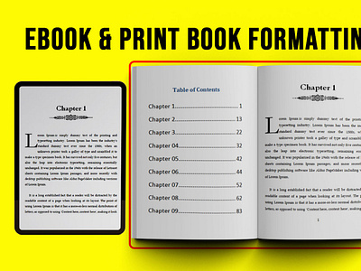 Book Formatting and Layout Design