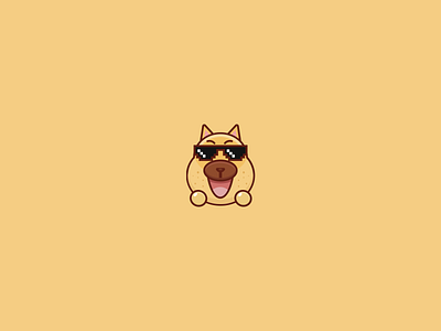 Cool dog design 图标 插图 设计