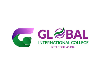 Global International College Logo college logo design illustration logo