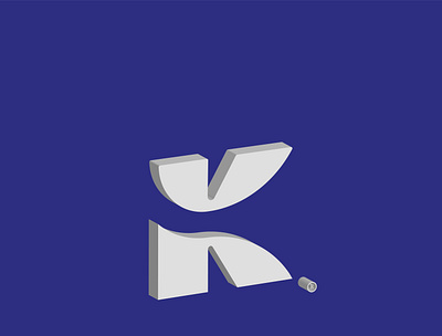 icon ( k ) 3d branding graphic design logo ui