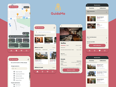 GuideMe - Guide app for cities app city guide product design uiux