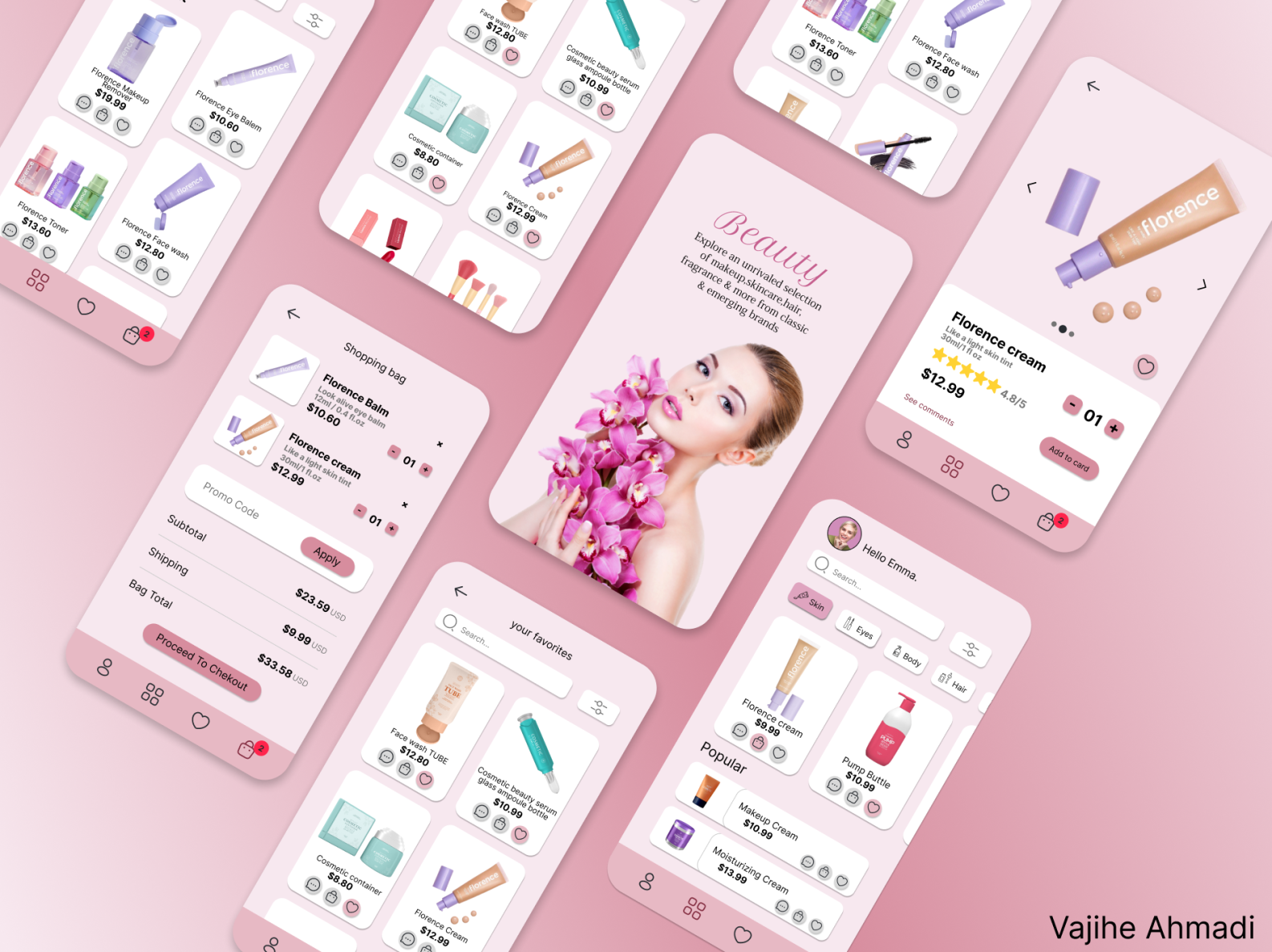 Beauty App by Vajihe on Dribbble