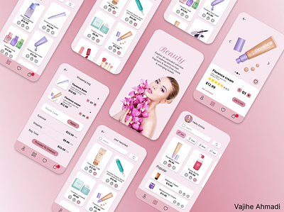 Beauty App app beauty design ui ux