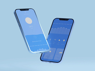 Weather Mobile Application app design graphic design ui ux