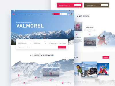 Valmorel - Adventure Landing Page adventure adventure web home page homepage homepage design landing landing page landing page design landingpage ui ui design uidesign uiux web web design website