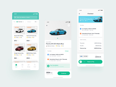 Car Rent App Concept app app design car design rent ui ui ux