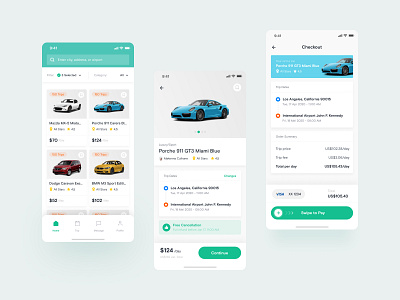 Car Rent App Concept