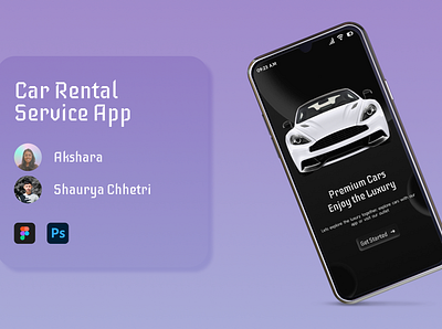 Car Rental Service App app car car rental app car ui design ui ux