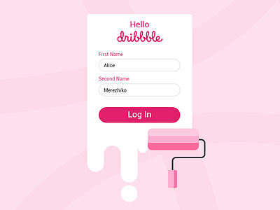 Hello Dribbble first the work