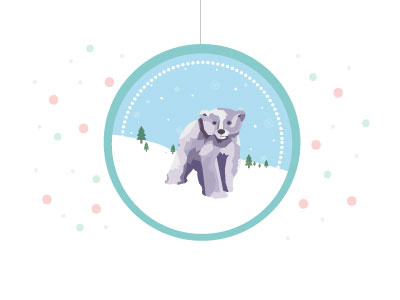 Merry Christmas bear christmas polar