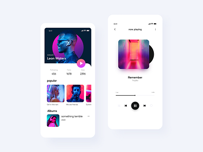 music app design ui