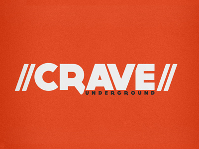 Crave Underground logo orange