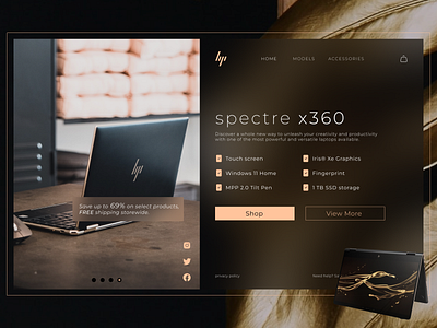 hp spectre x360 - landing page