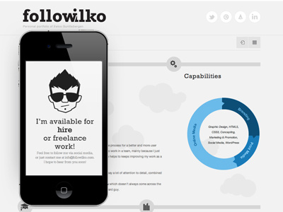 Responsive Resume branding followilko mobile pad personal responsive resume