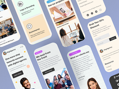 Digital Agency  Mobile Responsive Landing Page