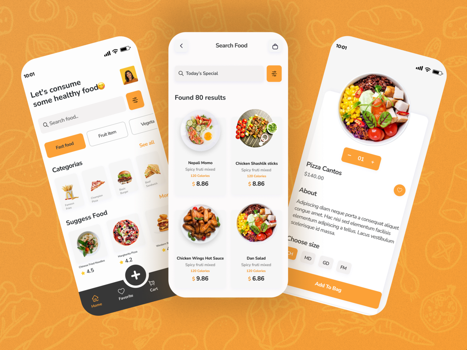 Food Mobile App by Ferdousi Akhter on Dribbble