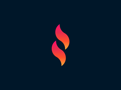 Igniter branding dark fire gradient logo mark
