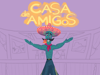 Brand Character for Mexican Taqueria 2d art book illustration branding character design children illustration design graphic design illustration