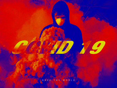 covid 19 corona coronavirus covid19 dust mask mongolia photoshop poster psd design save save the earth smoke virus world