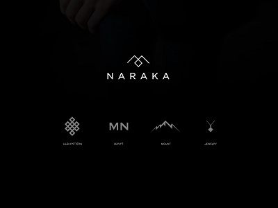 Naraka jewelry jewelry logo logo mongolia mountain script