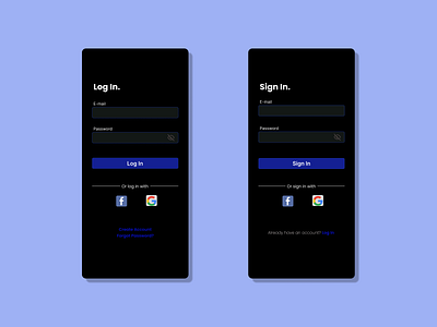 "Log in / Sign in" - Daily001 #DailyUI 001 dailyui design login signin uxuidesign