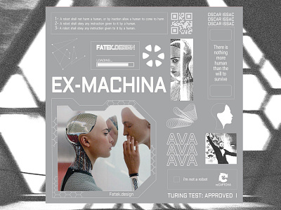 EX_MACHINA ai ais design exmachina future graphic design illustration machine poster robot technology