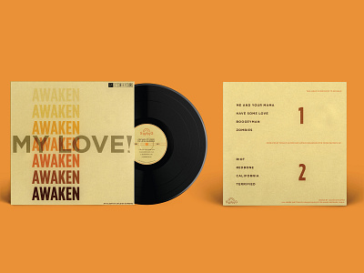 Childish Gambino - Awaken, My Love! 1950 1950s album album art album artwork album cover design illustration redesign retro typography vector vintage vinyl