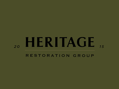 Heritage Restoration branding logo rats worldwide retro typography