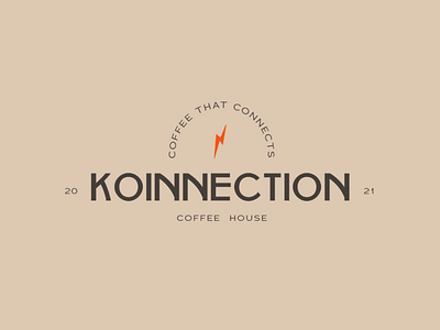 Koinnection Coffee House branding design graphic design illustration logo typography vector