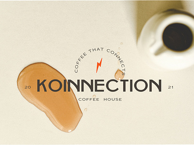 Koinnection Coffee House branding design graphic design illustration logo typography vector