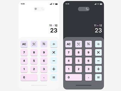 Mobile Calculator app design graphic design ui ux