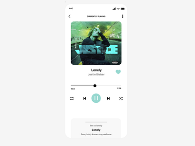 Music Player - Mobile Design app design graphic design ui ux