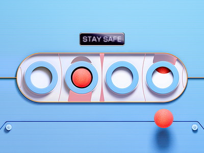 STAY SAFE animation branding c4d design kv staysafe