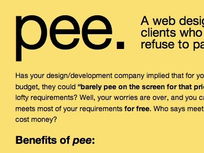 Pee