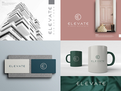 Elevate Real Estate brand identity branding design elevate logo logotype real estate typography wording