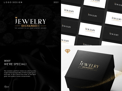 Jewelry - Exchange NY brand identity branding design diamond gold jewelry logo logotype silver vector
