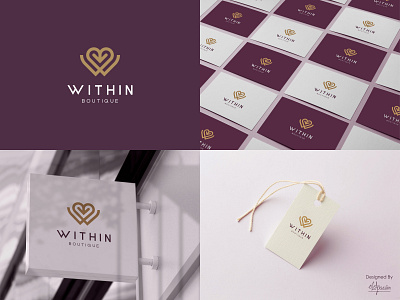 Within - Boutique beautiful boutique brand identity branding coherence design graphic design logo monogram vector