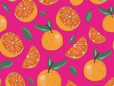 Orange pattern branding design graphic design illustration illustrator logo vector