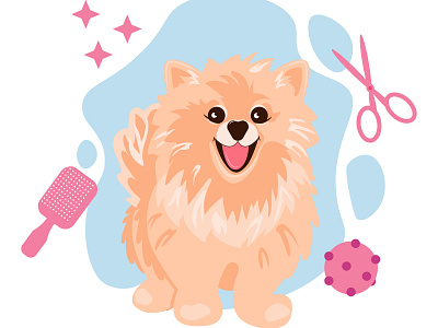 Grooming animals design dogs graphic design illustration illustrator vector