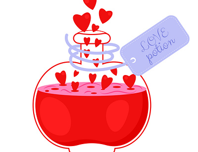 Love potion design graphic design illustration illustrator valentines day vector