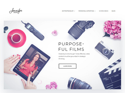 The Banner - Purposeful Films banner collage design home image purposeful films ui ux