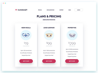 Plans and Pricing Page character clean icon illustration landing page minimal pricing ui ux vector web website