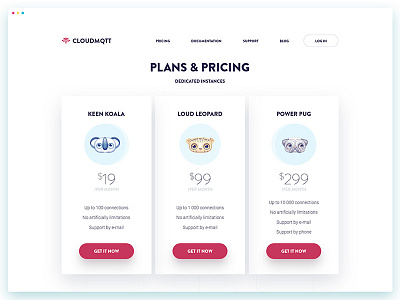 Plans and Pricing Page