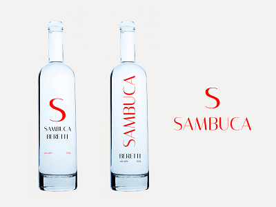 Sambuca bottle design branding graphic design packaging design